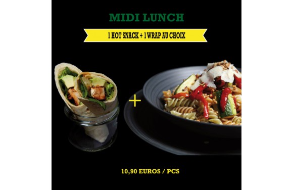 Menu Midi Lunch Hot Snack + Wraps