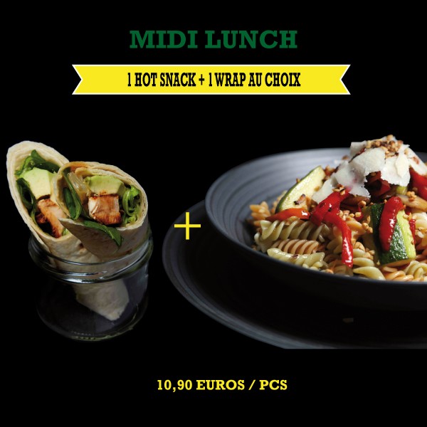 Menu Midi Lunch Hot Snack + Wraps